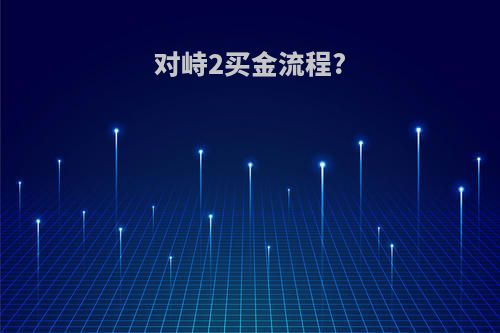 对峙2买金流程?